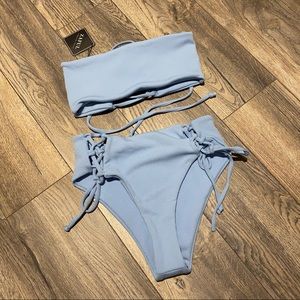 Zaful Bandeau Bikini Set